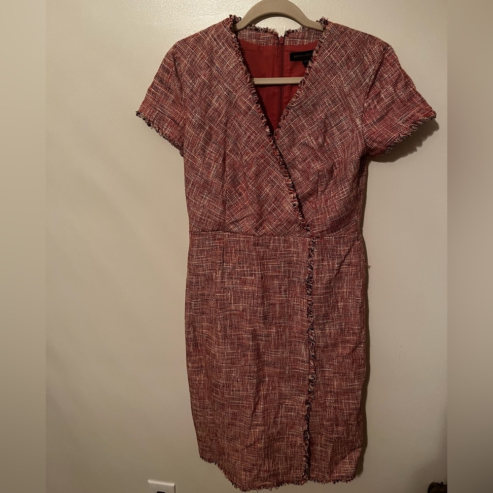Banana Republic Pink Tweed Dress Size 6